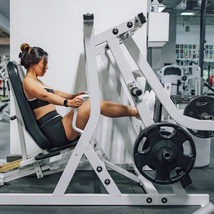 Professional gym interior with strength equipment